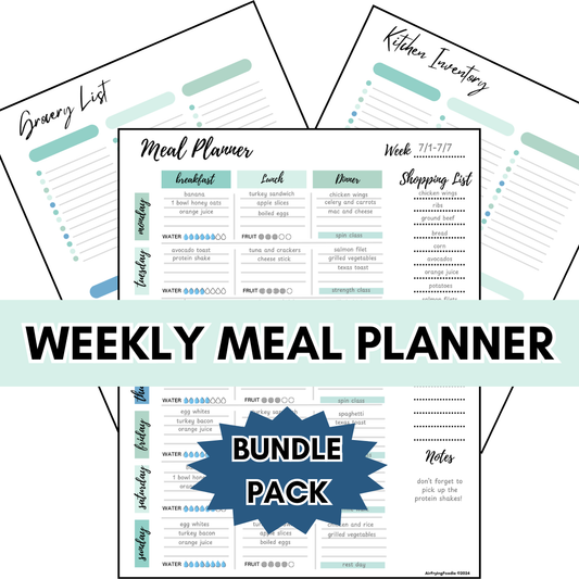 Weekly Meal Planner & Tracker